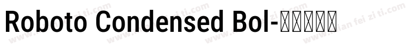 Roboto Condensed Bol字体转换